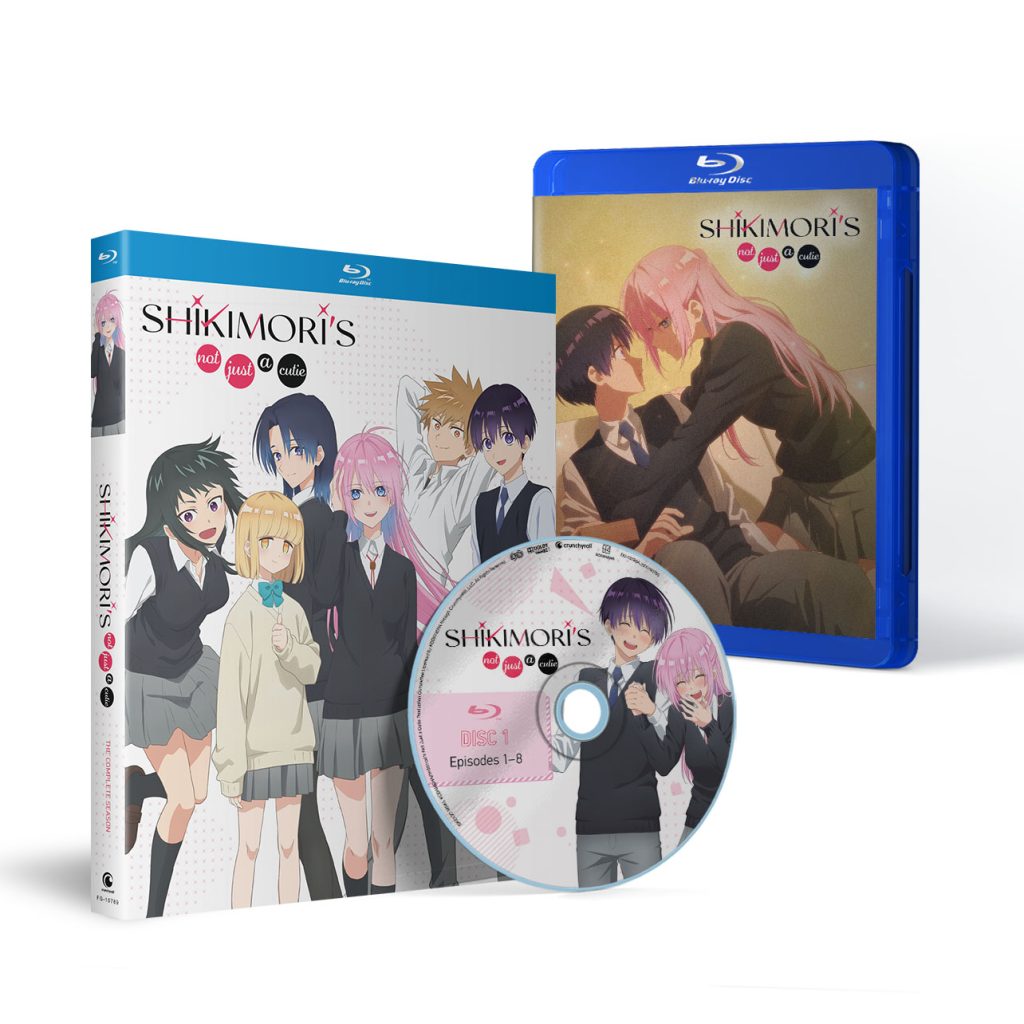 'Shikimori’s Not Just a Cutie - The Complete Season' Blu-ray spread.
