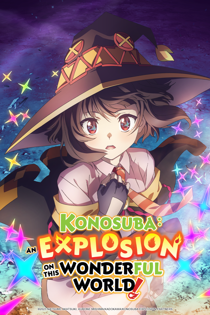 'KONOSUBA - An Explosion on This Wonderful World!' NA key visual.
