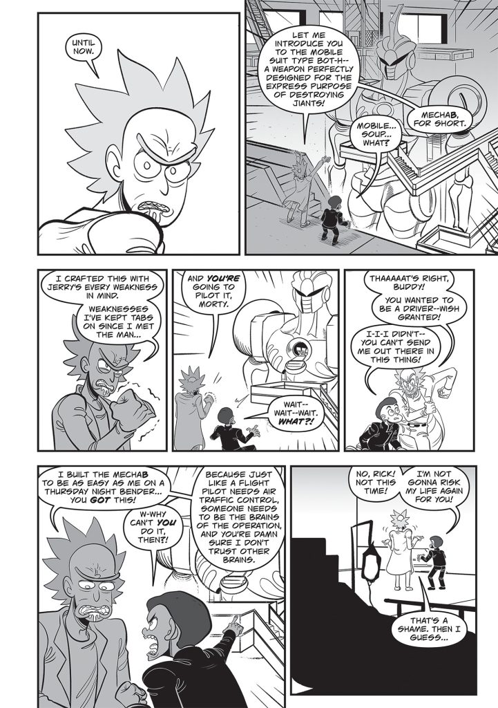 'Rick and Morty: The Manga Vol. 1 – Get in the Robot, Morty!' preview page 1.