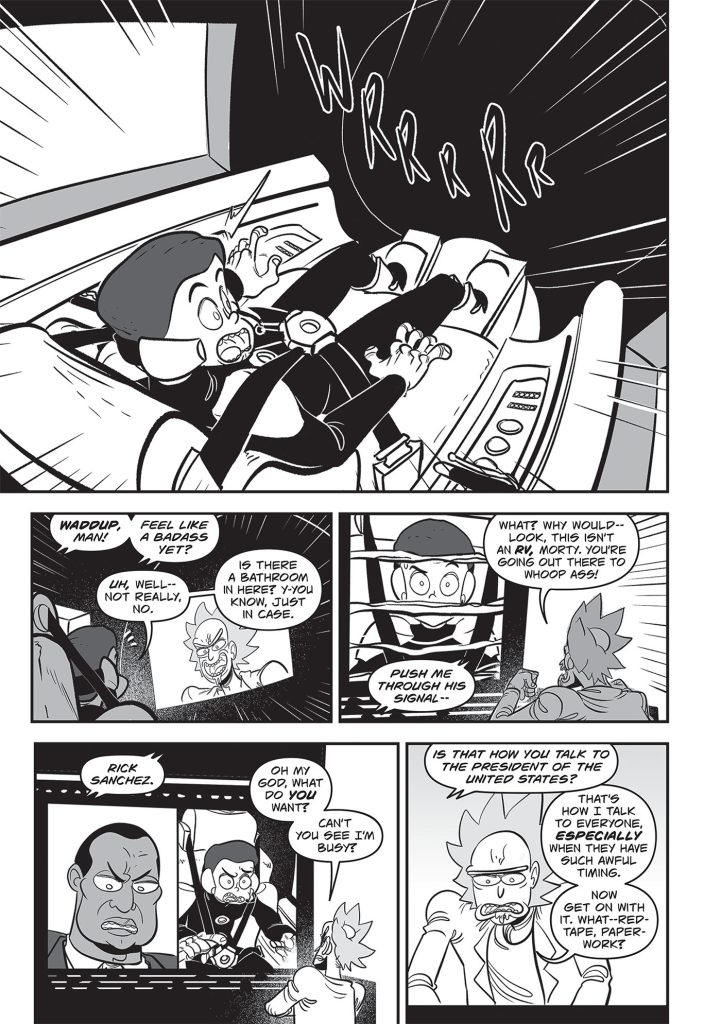 'Rick and Morty: The Manga Vol. 1 – Get in the Robot, Morty!' preview page 4.
