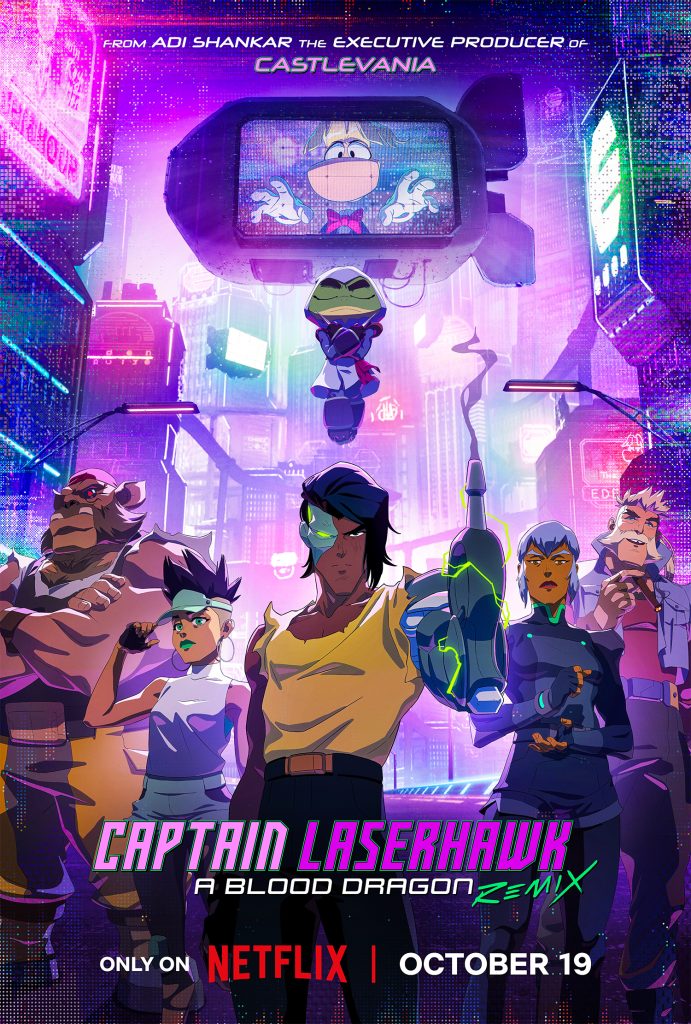 Captain Laserhawk: A Blood Dragon Remix key visual.