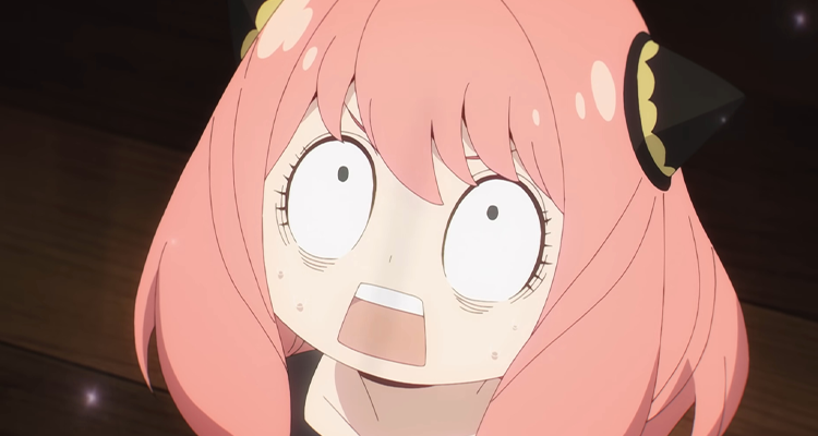 Spy x Family anime screenshot depicting a shocked Anya.