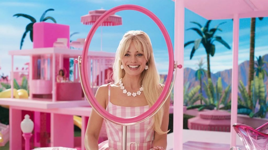 Margot Robbie in Barbie, nominated for a SAG award