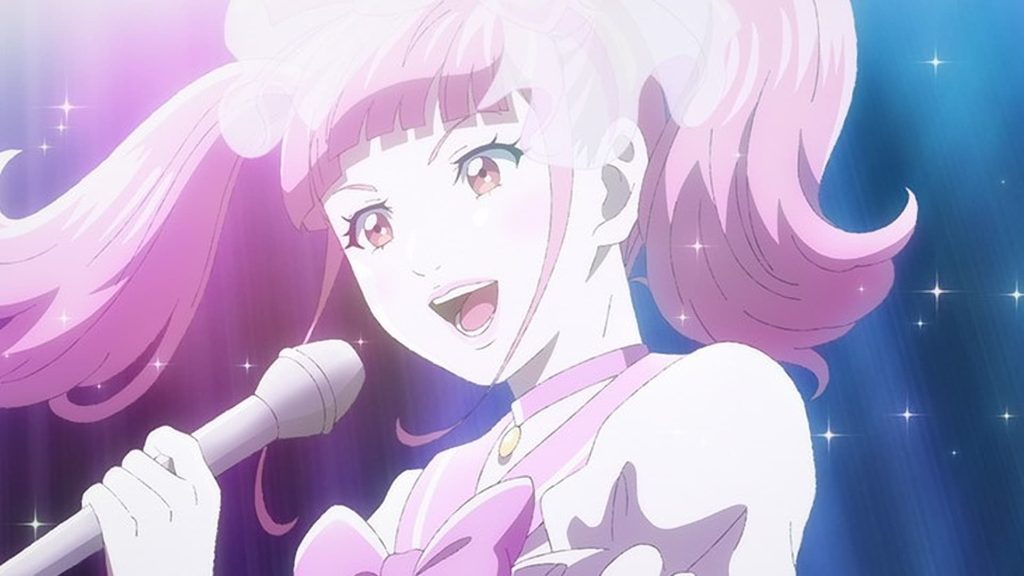 Astro Note Ep. 10 screenshot showing performing live on stage.