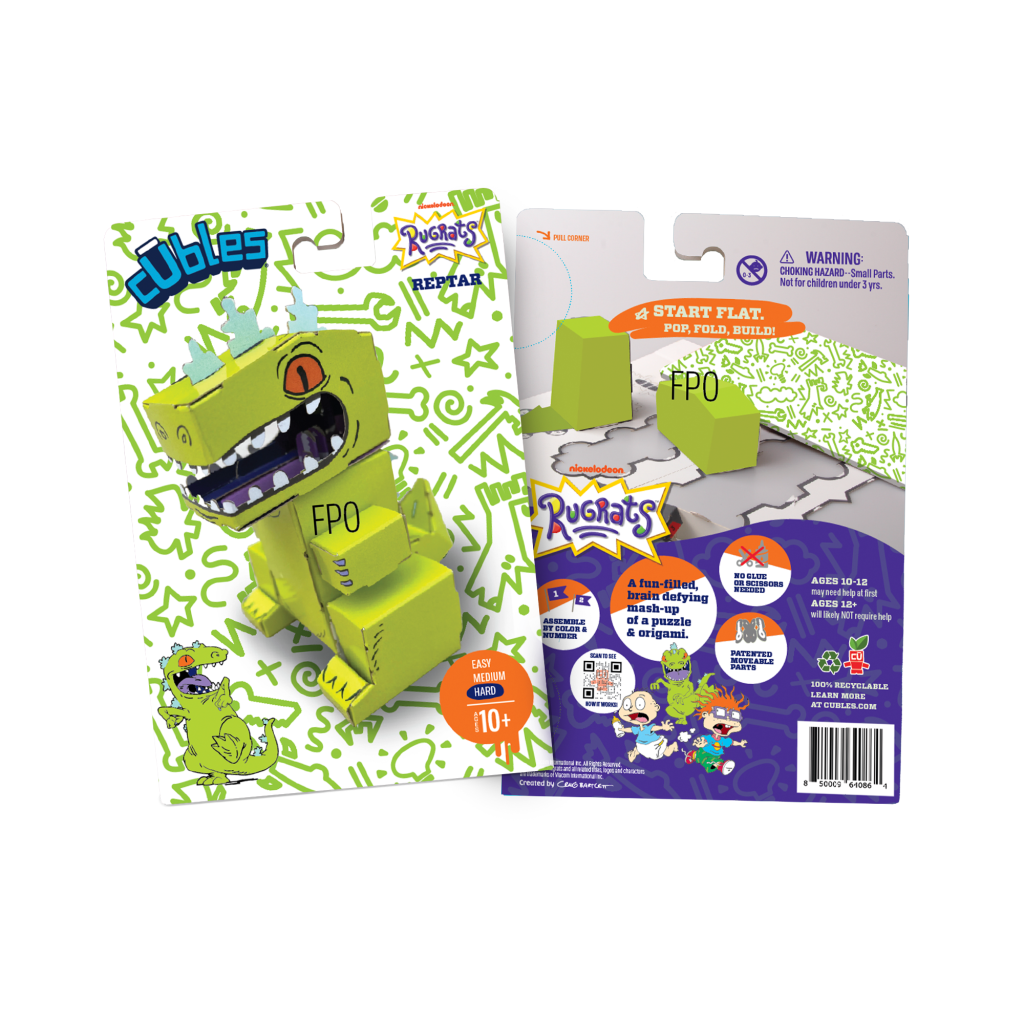 Cubles Reptar Paper Craft Poseable Character Kits.