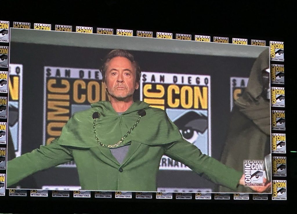 Robert Downey Jr revealed as Doom during SDCC 2024