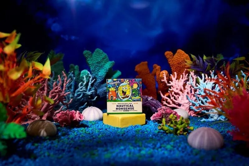 Dr. Squatch's Nautical Nonsense Bar Soap Inspired by SpongeBob SquarePants.