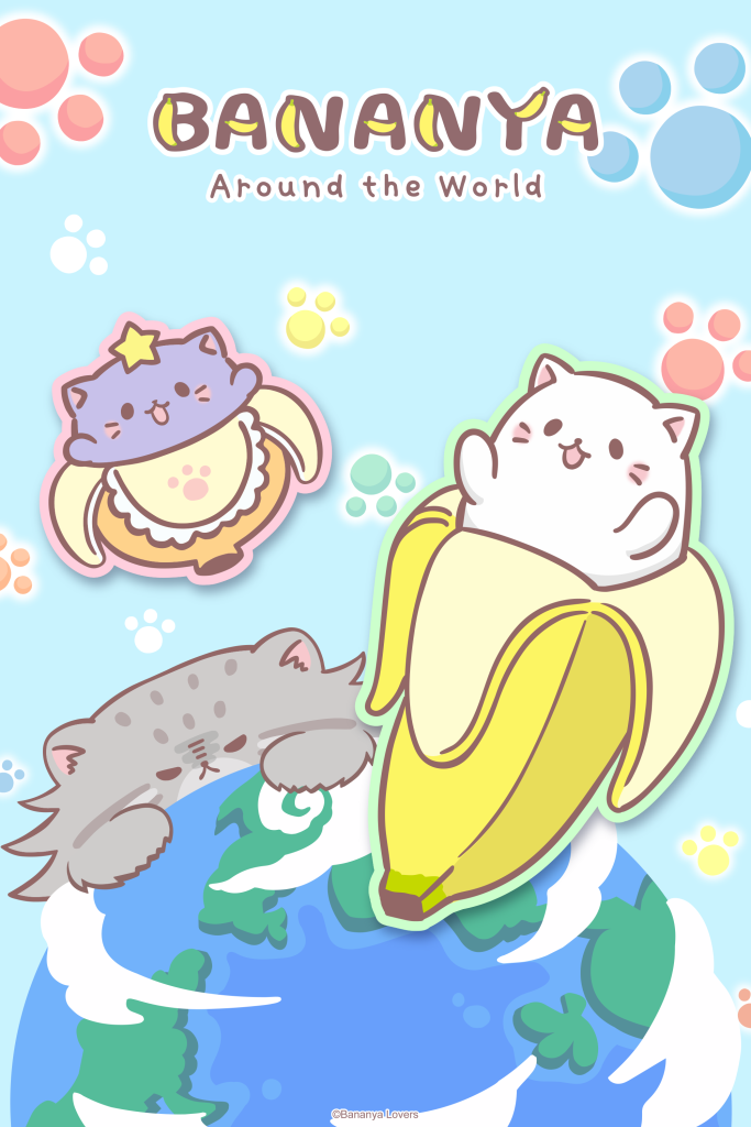 Bananya Around The World NA key art.