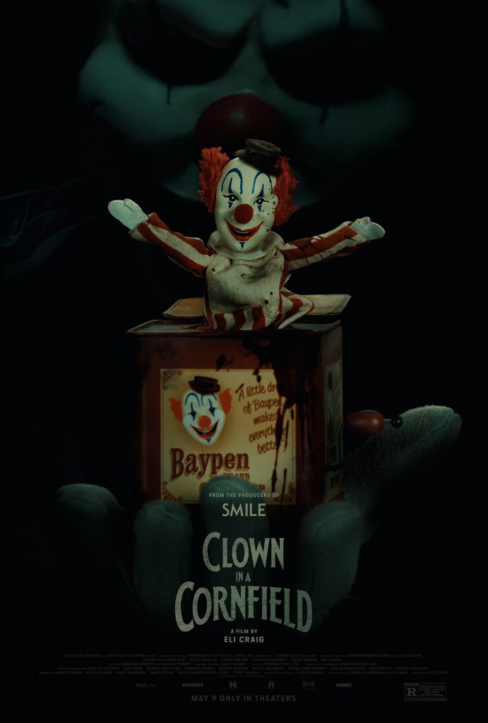 clown in a cornfield
