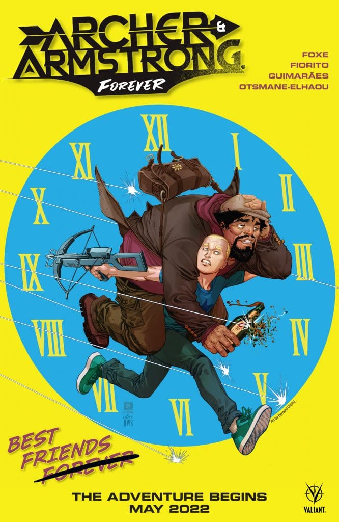 "Archer & Armstrong Forever" main cover art.