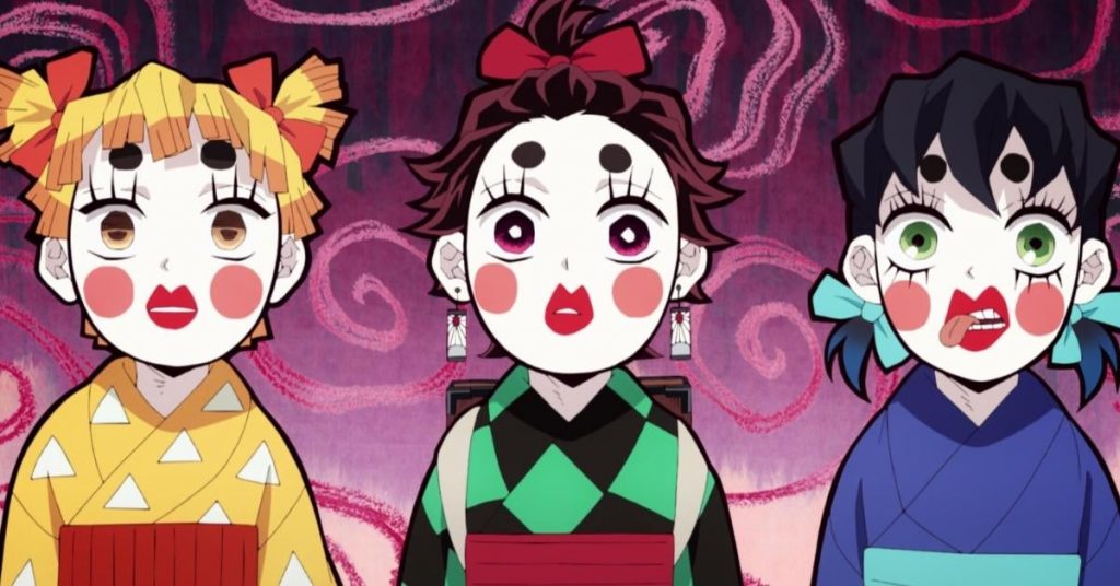 "Demon Slayer: Entertainment District Arc" screenshot showing Zenko, Sumiko, and Inoko. Enough said.