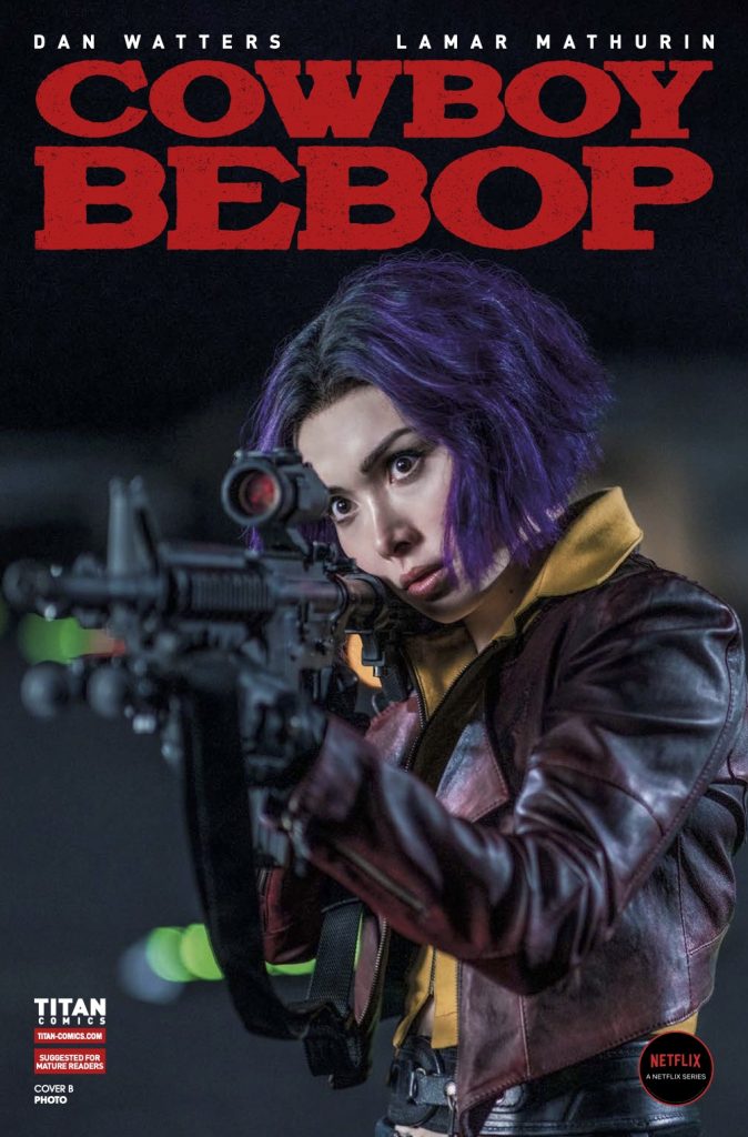 "Cowboy Bebop #4" variant cover A art by Netflix.