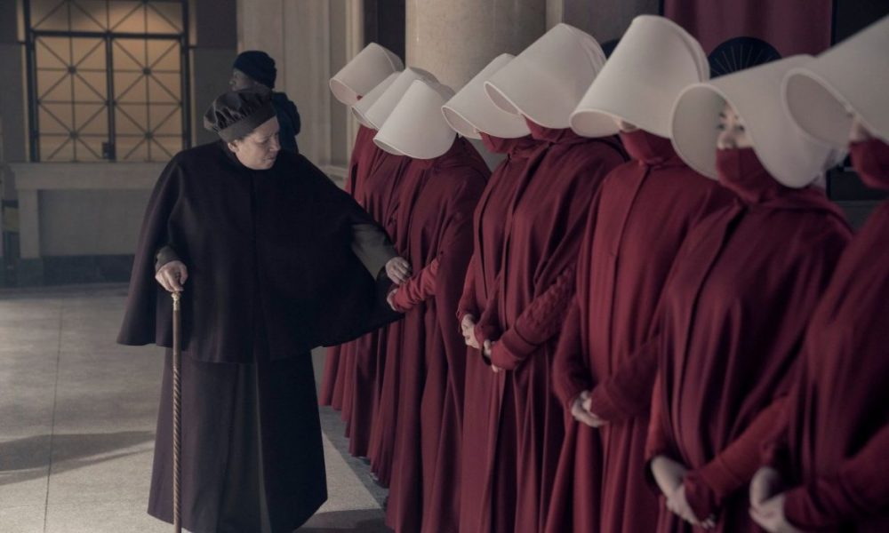 Ann Dowd in The Handmaid's Tale on Hulu Ann Dowd in The Handmaid's Tale on Hulu