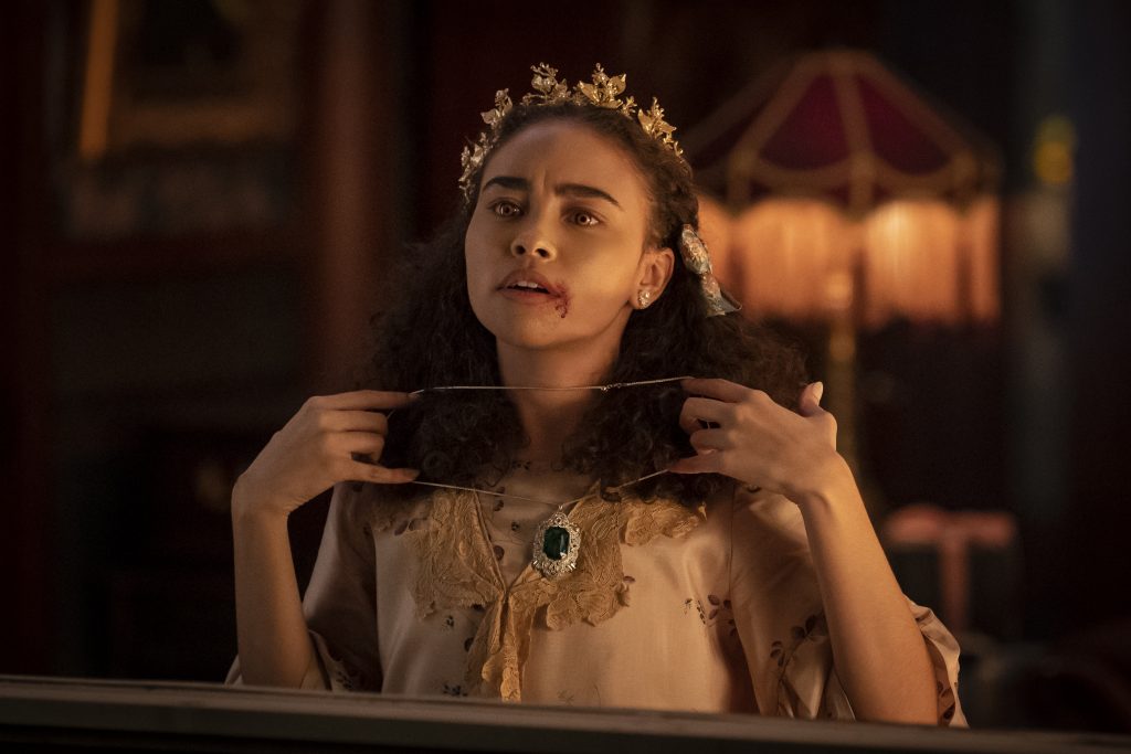 Bailey Bass as Claudia - Interview with the Vampire _ Season 1, Episode 4, Photo Credit: Alfonso Bresciani/AMC