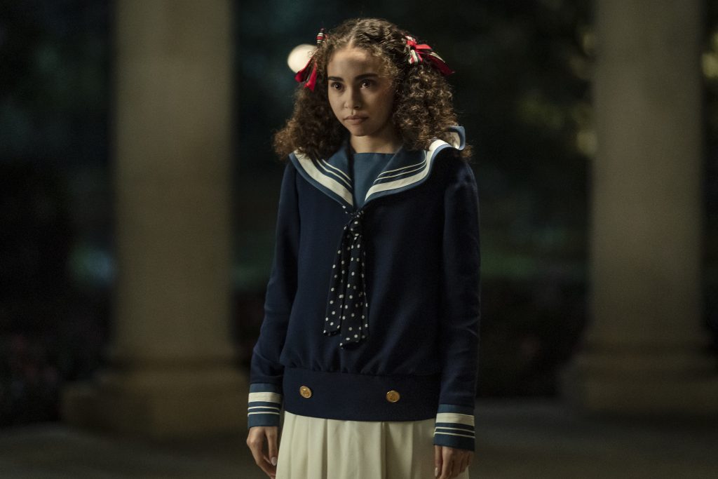 Bailey Bass as Claudia - Interview with the Vampire _ Season 1, Episode 4, Photo Credit: Alfonso Bresciani/AMC